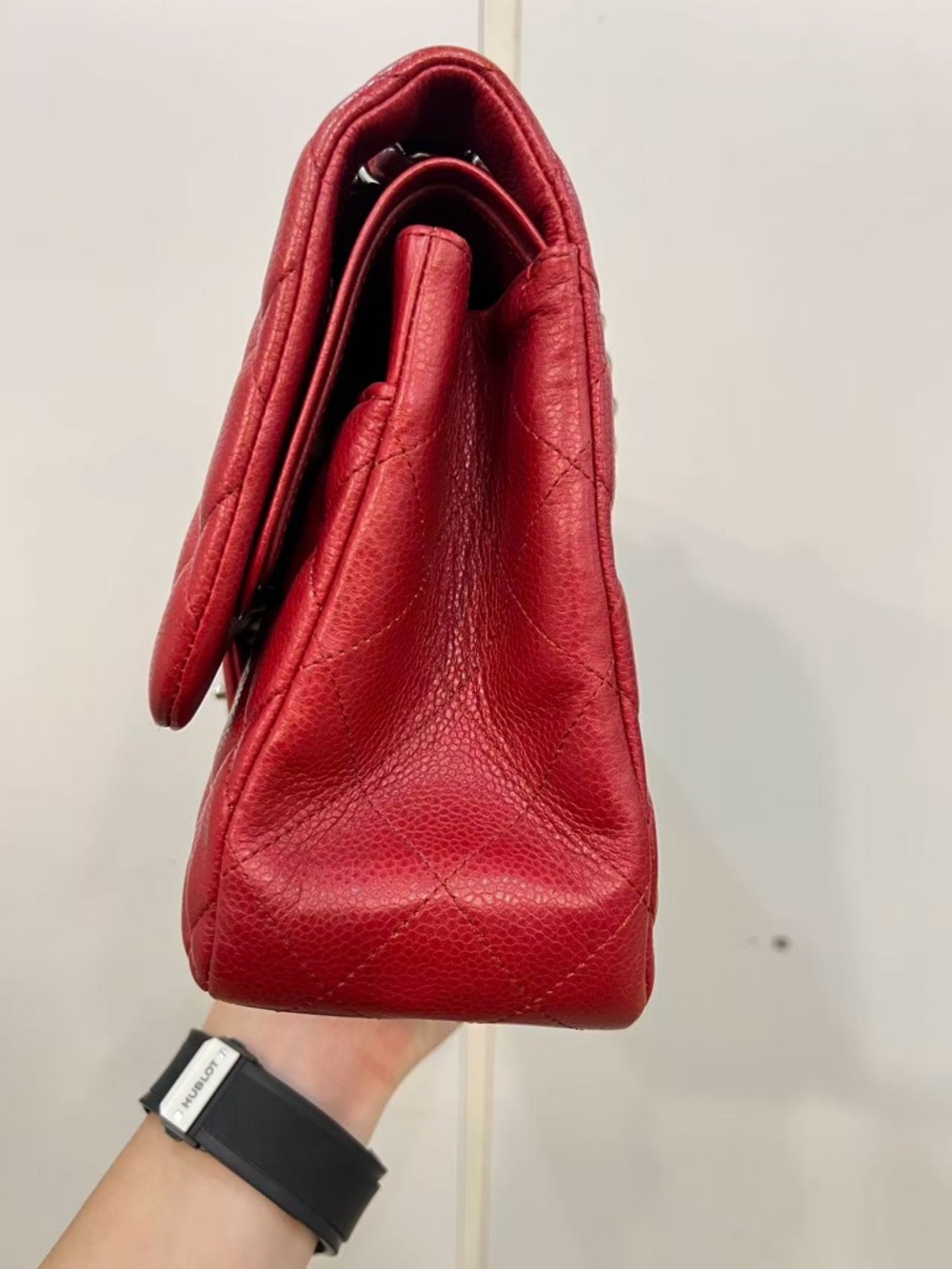 Chanel Caviar Quilted Jumbo Double Flap Red - Picture 16 of 16